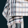 Χειροποίητη εσάρπα Twill με ρίγες στην πλάτη
